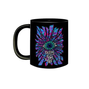 Imagem de Caneca de Porcelana Preta Banda Queens Of The Stone Age Rock - VilelaG