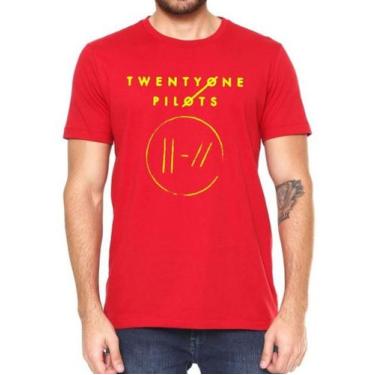 Imagem de Camisa Masculina Twenty One Pilots 21 Lançamento 100% Algodão - SEMPRE