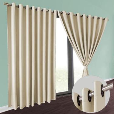 Imagem de cortina blackout Brenda quarto de janela 5,50 x 2,70 cinza - Bravin Co