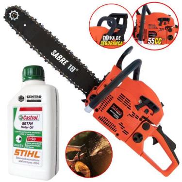 Imagem de Motosserra Á Gasolina Profissional Vulcan VSL 550 2T 55CC 3cv Sabre de