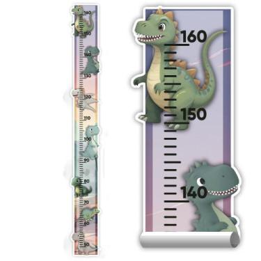 Imagem de Adesivo Parede Régua Crescimento Dinossauro Dino Jurássico - SHD Solei