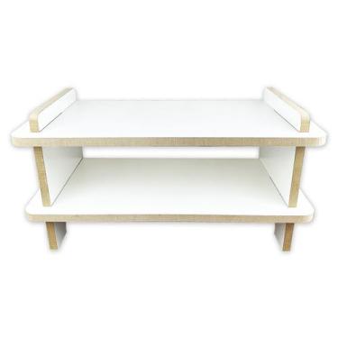 Imagem de Sapateira Pequena Banco 2 Andares Para Hall De Entrada Chão - JJVERAS