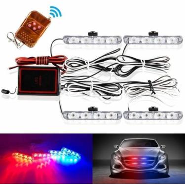 Imagem de Strobe Police Light 4 Peças. 12V - Gusta Car Parts