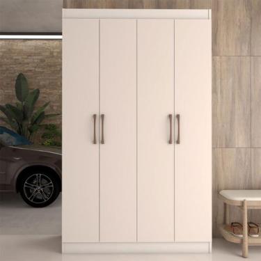 Imagem de Sapateira Multiuso 20 Pares Sapato 4 Portas 8 Prateleiras Branco - Pan