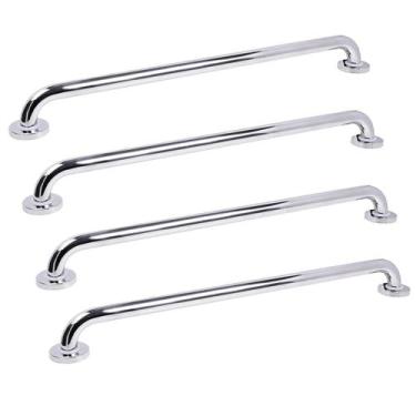 Imagem de Barra de Apoio 70cm Aço Inox Kit 4 Unidades Acessibilidade Banheiro Bo
