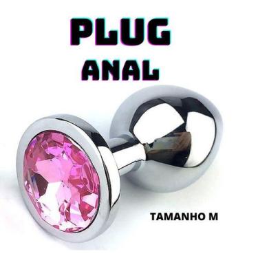 Imagem de Plug Anal M Aço Inox Com Joia Cores sortidas SEXSHOP - Sexy Import