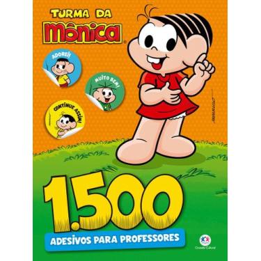 Imagem de Livro - 1500 adesivos para professores - Turma da Mônica
