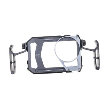 Imagem de AsrMyjcx Gaiola de telefone universal smartphone plataforma de vídeo versátil videomaker streaming ao vivo para tripé telefone rig estabilizador vlogging