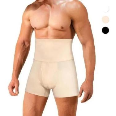 Imagem de Shorts De Compressão Modelador Masculino Cintura Alta Slim - Slim Fitn