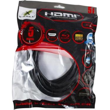 Imagem de Cabo hdmi 5,0m preto flex