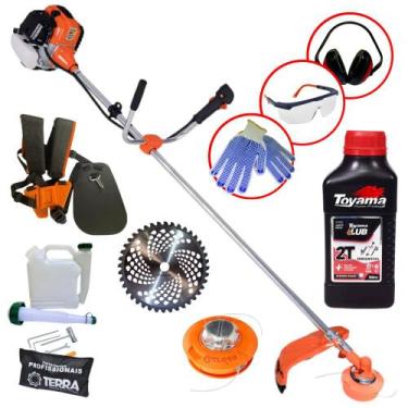 Imagem de Roçadeira Aparador de Grama Máquina de Cortar Grama Á Gasolina TERRA G