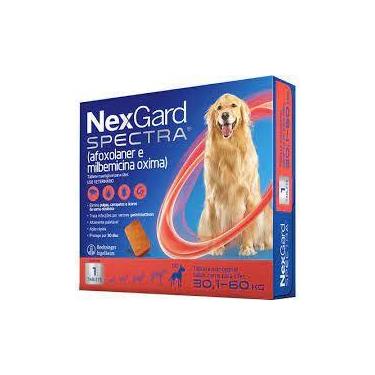 Imagem de Nexgard Spectra 30-60 Kg - Antipulgas, Sarna, Carrapatos, Verme - Orig
