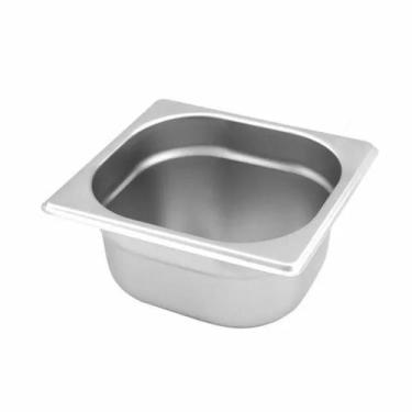 Imagem de Kit C/7 Cuba Gn Inox Gastronômica 1/6 X 100 Sem Alça - Armazém135