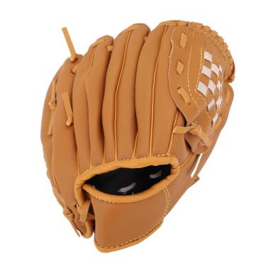 Imagem de Luva de beisebol, luvas de beisebol ergonômicas de couro PU Suavidade Luva de campo de beisebol profissional, luvas de softball de vários estilos para jovens adultos (10.5 Inch)