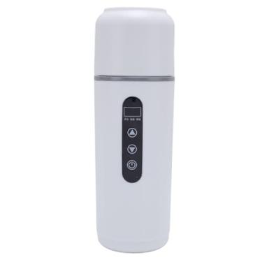 Imagem de Chaleira Elétrica para Carro, água Quente Em Movimento, Chaleira de Viagem de 500ml, Caneca Aquecida 12V 24V para Carro, Caminhão, Acampamento Ao Ar Livre (WHITE)