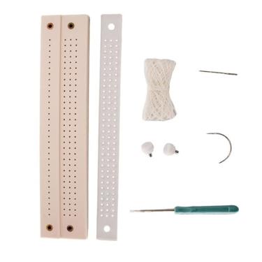 Imagem de SM SunniMix Kit de encadernação de livros mão ferramentas de encadernação awl completo kit de ferramentas de encadernação para etiquetas diy cartões escultura