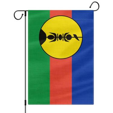 Imagem de PTEROSAUR Bandeira de jardim da Nova Caledônia, serapilheira dupla face de 30 x 45 cm para decoração interna e externa