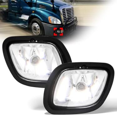 Imagem de Conjunto de faróis de neblina de caminhão com lâmpadas compatíveis com Freightliner Cascadia 2008-2017 lado do passageiro e motorista (um par)