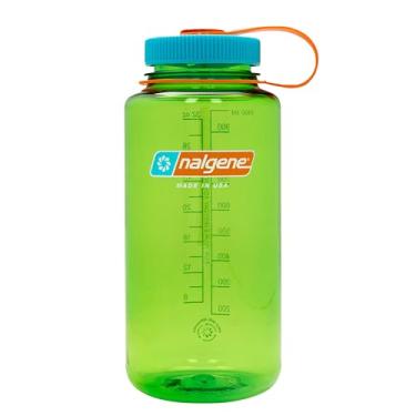 Imagem de Nalgene Garrafa de água Tritan livre de BPA à prova de vazamento - boca larga de 947 ml - Feita nos EUA para uso externo e hidratação diária (pera)
