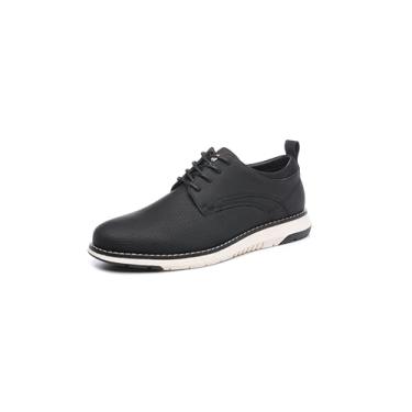 Imagem de DECARSDZ Sapatos sociais masculinos casuais sapatos oxford negócios formais tênis derby sapato para caminhada preto