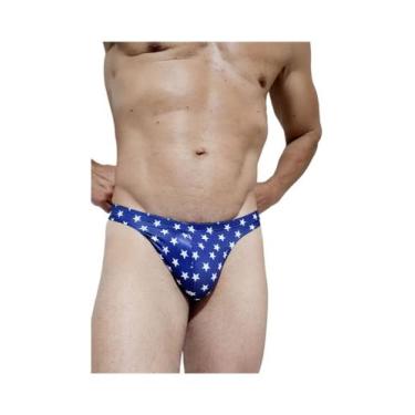 Imagem de Sunga tanga estampa estrela Estados Unidos 2 Cm De Lateral - AA COLLEC