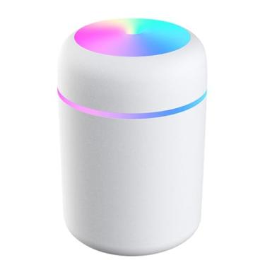 Imagem de Umidificador Portátil, Luz Noturna Colorida Silencioso Usb Mini Umidificador de Mesa para Viagens Em Casa do Escritório do Carro, (Branco)