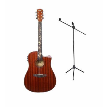 Imagem de Kit Violão Land Mahogany L-825B + Pedestal Para Microfone