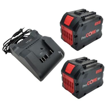 Imagem de Kit Carregador Bateria 18V 2Ah 12Ah Compatível com Ferramentas Bosch