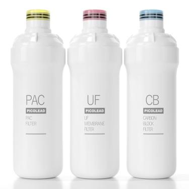 Imagem de Conjunto de 3 peças de substituição de filtro de água atmosférica S20, substituição original do filtro de água para gerador de água atmosférica de bancada LifeWell S20 - 20 x 6,3 cm x 6,3 cm