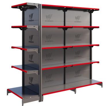 Imagem de Gôndola Centro 1 Ponta 1 Inicial E 1 Continuação 1,70 m 40KG FIT Expositor de Supermercado Amapá