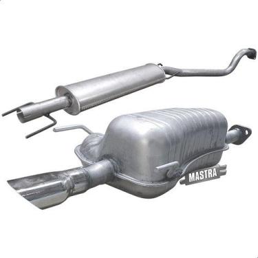 Imagem de Kit Escapamento Abafador +silencioso Vectra Gt Gtx 2.0 07 08 - Mastra