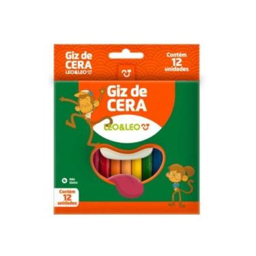 Imagem de Leonora Giz De Cera Big 12 cores Grosso - LEO & LEO