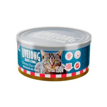 Imagem de Alimento Natural Livelong Sabor Delícias do Mar Gatos 150gr