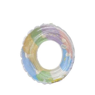 Imagem de Boia Inflável Com Gliter 80 CM Colorida  Com Resistencia Adicional  In