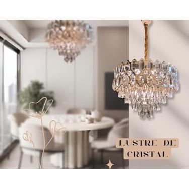 Imagem de Lustre Premium em Pedras de Cristal K9 Sofisticação PIEDA