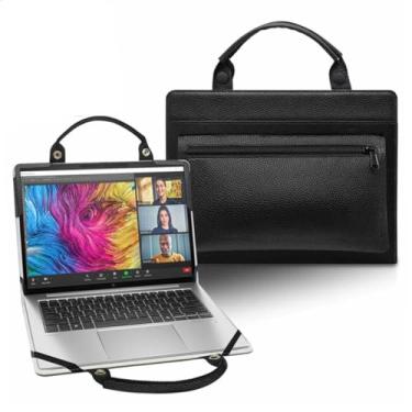 Imagem de Capa para laptop HP Notebook 15-gwXXXX 15-GW0123OD 15-GW0052CL 15-gw0094nr 15z-gw000 com bolsa portátil com alça de bolsa, preta