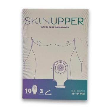 Imagem de Bolsa Colostomia Skin Upper Aberta Drenavel 19-64mm C/ Filtro C/3 Clam