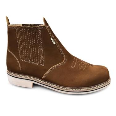 Imagem de Botina Masculina Trabalho Cano Curto Couro Legitimo F1000 (Terra, BR, Adulto, Numérico, 37)