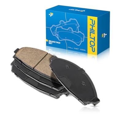 Imagem de PHILTOP Conjunto de pastilhas de freio a disco de cerâmica dianteiras compatível com Grand Marquis 2003-2011, Town Car 2003-2011, Crown Victoria 2003-2011, Marauder 2003-2004, 4 peças de substituição