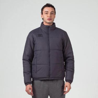 Imagem de Parka Cinza Umbro Basic Diamond Masculina, Cinza, G, Masculino