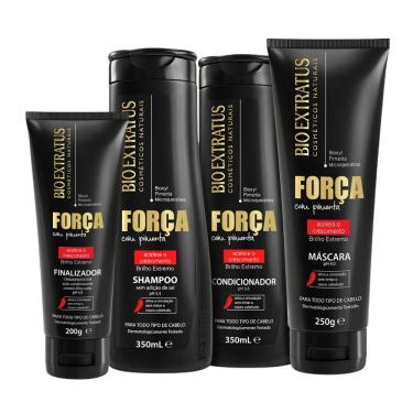 Imagem de Kit Bio Extratus Força Pimenta Sh Cond 350 Másc Finalizador