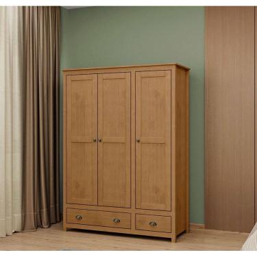 Imagem de Guarda Roupa Solteiro 3 Portas e 2 Gavetas Topázio 9104FN Freijó Finestra