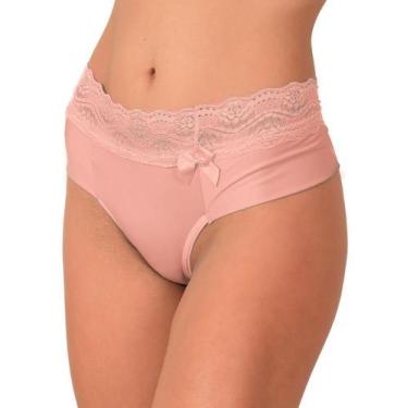 Imagem de Calcinha vip lingerie microfibra lisa fio duplo, G