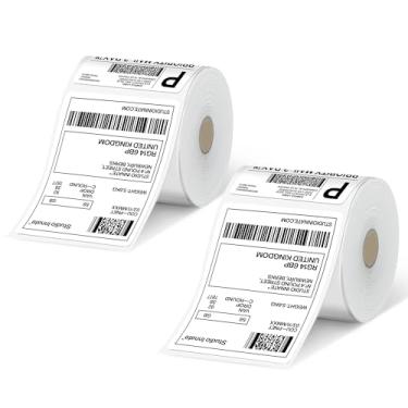 Imagem de Anycash Etiquetas térmicas 4x6, etiqueta de endereço de envio, compatível com MUNBYN, JADENS, Rollo, Zebra, Nelko e a maioria das impressoras térmicas, (pacote com 1000 rolos de envio 4x6), grau