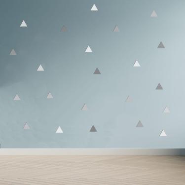 Imagem de Adesivo Decoração Infantil Triângulos Tons De Cinza 180 Un