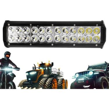 Imagem de Barra Farol Auxiliar Milha Led Foco 30º Off Road 72w 30cm - BRIWAX