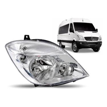 Imagem de Farol sprinter 2012 a 2016 com aux com motor - SP ACESSÓRIOS, Direito