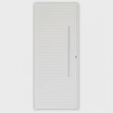 Imagem de Porta de Alumínio Lambri 210x100cm com Fechadura Rolete e Puxador Project mgm