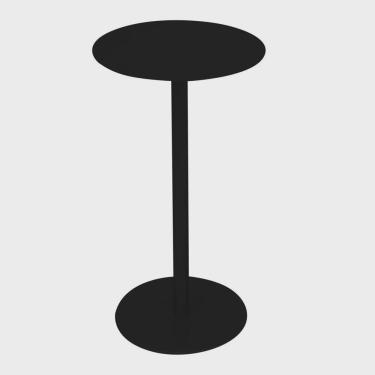 Imagem de Mesa Lateral Apoio Redonda Estilo Industrial Wing Baixa