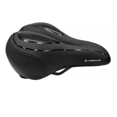 Imagem de Selim Absolute Comfort Gel Preto Vazado - Banco de Bicicleta